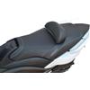 Moto Discovery Coprisella compatibile con Yamaha T-Max 500 2008-2011/530 2012-2016 nero con cuciture grigie (F)
