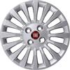 Rixto Kit di 4 copricerchi adattabili - per FIAT PUNTO Restyling (seconda serie) modello 2007 - diametro 14 - non originali