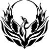 Asudaro Adesivo per Paraurti Phoenix, Asudaro 2 Pezzi Decalcomania Degli Uccelli Degli Animali Decalcomania Adesiva in Pvc per Parete Del Camion Del Computer Della Scrivania 13cm X 13cm