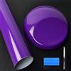 NewL Bolla autoadesiva del rilascio dell'aria dell'involucro del vinile di alta lucentezza - valutata all'aperto per uso automobilistico Viola 5cm x 900cm