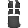 MOTOS Set di tappetini in gomma e tappetini per il bagagliaio per Volkswagen Passat B5 1996-2005 Migliorare il comfort di viaggio con tappetino antiscivolo auto 3D- tappetini per tutte le stagioni aut