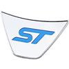 DEMULAX Coprivolante for auto Adesivo for finiture Accessori for rimontare l'auto, for Ford, for Fiesta MK7 2009-2017 Ecosport 2012-2017 Adesivo per sterzo interno auto(ABS blue)