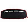 VFRTAAZ Cruscotto Tappetino Auto Per Fiat 500 500c 500e 2007-2024 Parasole Per Cruscotto Auto Anti-UV Tappetino Protettivo Per Cruscotto(LHD Red Edge)