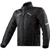 LS2 Serra Evo impermeabile Giacca tessile moto, nero, 3XL