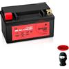 Malossi COMPATIBILE CON HONDA Forza ABS 350 dal 2021 al 2022 BATTERIA GIA' PRONTA ALL'USO MALOSSI YTZ10S IN GEL ATTIVATA IN FABBRICA BATTERIE 8,6AH 12V