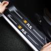 RIDGOEL 4 Pezzi Adesivi per Battitacco per Renault Megane Clio Twingo Sandero RS, Adesivi Soglia Auto in Fibra di Carbonio Protezioni per Davanzali per Porte Auto