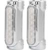 XTevu Motorcycle Highway Bar LED Lights, Tubo Anticollisione Cromato Universale Per Diametro Tubo 1,25 Pollici. Barra Luminosa a LED Per Paramotore