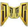 Heinmo 1 Set Moto Pedali Passeggero In Alluminio Pedane Poggiapiedi Pedana Passo Pedali Piastra Pad Per Yama' T MAX T-max 530 TMAX530 2012-2016 Pedale (gold)