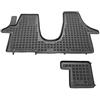 MTM Tappetini Gomma per Volkswagen T5 Multivan 05.2003-2015 Design a Vaschetta, su Misura con Bordi Rialzati cod. 3D 5775