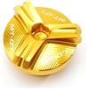 CCYYMOWOK Tappo di scarico olio per Moto Accessori per Yamaha MT07 2025 2026 MT-07 Tracer FZ07 2014-2021 2022 2023 2024 Tappi per bocchettoni di riempimento olio in alluminio CNC (Oro)
