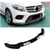 HDGYUA Spoiler anteriore sportivo for paraurti anteriore, splitter for labbro, diffusore, compatibile con Benz GLE W166 C292 Coupé GLE400 450 500 43 AMG 2015 2016 2017 2018 (nero lucido).(Gloss Black)