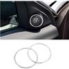 XKOEHXJ Interni Auto Per Land Per Rover Per Range Per Evoque Convertibile L'edizione 2013-2017 Car Door Audio Altoparlante Copertura Trim Adesivo Accessori Interni Car Trim Interni(Argento)