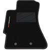 Somer Car Tappetino Auto SOLO LATO GUIDA 1pz compatibile con Subaru Forester SH 2008-2013 | 1 tappeto su misura in moquette, bandiera Italia