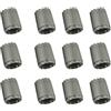 Sharplace 12x Tappo Di Valvola Gomma In Nylon TPMS Per Auto Moto Camion - Grigio