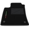 Somer Car Tappetino Auto SOLO LATO GUIDA 1pz compatibile con Renault Clio 5 2019-2025 | 1 tappeto su misura in moquette, bandiera Italia
