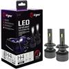 D-GEAR Due lampadine Auto LED Headlight Conversion Kit V4, Attacco H4, Colore Bianco, 6000K