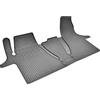 Z4L Tappetini in gomma su misura specifici per veicolo, perfettamente adattati, adatti per VW T6.1 Transporter/Caravelle/Multivan dal 2019 - 2/3 posti + protezione cinture