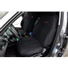 Italfodere - Coprisedili Anteriori - Nero con Cuciture Rosse - Compatibili con Alfa Romeo Giulietta - Cotone Accoppiato - Fatti a Mano - Eleganti e Resistenti - Accessori Auto Interno - Made in Italy