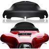 JMTBNO Parabrezza nero a onda da 22,9 cm compatibile per Harley Davidson Touring Street Glide/Electra Glide/Ultra Limited/Tri Glide FLHT FLHX FLHXS FLHTK 2014-2024