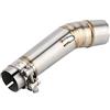 Terisass Tubo di scarico per motocicletta Tubo di scarico centrale per tubo di scarico Connettore adattatore per tubo di scarico Silenziatore per NC700X NC750X NC750S NC700S 2012-2017