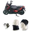 farbrothersonline COMPATIBLE CON KYMCO DTX 360 ANNO 2022-2023-2024-2025 COPRIGAMBE PARANNANZA TERMOSCUD TUCANO URBANO R229-X SPECIFICO PER SCOOTER COPERTA TERMICA IMPERMEABILE PARAFREDDO CON ECOPELLICCIA