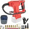 cimsfcor Gonfiatore senza fili per pneumatici per batteria Milwaukee 18V (senza batteria), compressore d'aria portatile con manometro digitale e luce LED, 827 kPa max per auto, moto, bicicletta, palloni (con