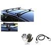 Generico COMPATIBILE CON Fiat Tipo SW 5p 2020 BARRE PER TETTO AUTO 110CM BARRA PORTATUTTO PER RAILING ALTO E BASSO PORTABAGAGLI ACCIAIO+OMAGGIO