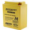 MOTOBATT Batteria moto Motobatt MB12U (YB12A-A YB12AL-A YB12AL-A2 YB12A-B YB12C-A) AGM - Senza manutenzione - 12 V 15 Ah - Dimensioni: 135 x 80 x 161 mm compatibile con KAWASAKI KZ440C 440 1980-1981