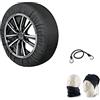 farbrothersonline CALZE DA NEVE PER PNEUMATICO 245/35R19 RUOTA CERCHIONE 19 (17143) TG. L CALZE DA NEVE PER AUTO,SUV,FURGONE CAMPER OMOLOGATE CERTIFICATE PER TUTTI I VEICOLI TELO NEVE PER RUOTE SU GHIACCIO