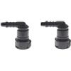 PNBVW 2/5/8/10 9.89 ID6 Auto Car Fuel Line Hose Fitting Quick Release Connect Connector Fuel Line Rubber Hose Fitting Carburatore Parte(2PCS)