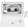 MOUMOUTEN Box doccia esterno camper, box doccia esterno kit lavaggio esterno serratura accessorio barca camper camper kit box doccia esterno camper rubinetto per tubo flessibile camper rimorchio doccia cowb