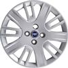 Rixto Kit di 4 copricerchi adattabili - per FIAT DOBLO' Restyling modello 2006 (LOGO BLU) - diametro 15 - non originali