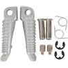TangChang Tengchang Moto Poggiapiedi Anteriore Cromo Adatto per Kawasaki Ninja ZX6R Z1000 2003-2013 ZX10R 2004-2013 EX650 2006-2013