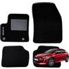 W-Parts SERIE 4 TAPPETI - TAPPETINI IN MOQUETTE NERI PER PEUGEOT e-208 2019-> ELETTRICA