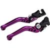 Mosklo Moto Leve Freno Leva Frizione Regolabile In Alluminio Per Disco Anteriore, Tamburo Posteriore, Doppio Disco, Moto Purple