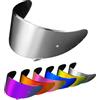 PSLER Visiera per Casco per RF-SR RF-1200 Visiera colorata per X14 NXR Z7 CWR-1 RYD X-Spirit III, Accessori di Ricambio per Visiera di Protezione UV per Moto(Argento profondo-specchio)