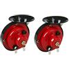 Gmuret 300db 12V Corno per auto forte 1 paio, corno d'aria elettrico corno di toro altoparlante corno rosso unico mucca chiamato suono corno di metallo corno super forte