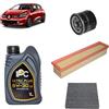 OP Kit tagliando 3 filtri + 4L olio 5W-30 IPC LS compatibile con Renault clio iv 1.2 LPG Benzina/gasauto (gpl) 2014-2021