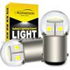Ruiandsion 2 pezzi Lampadine LED BAU15S Bianche 6-30V 24V 12V 6V 3030 12SMD Lampadina LED di Sostituzione per Luci di Retromarcia e Indicatori di Direzione dell'Auto Senza Polarità