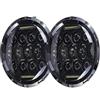 BHGMGEBLV Fendinebbia Per Suzuki Per Samurai SJ410 Per Lada Per Niva 4X4 Fari Anteriori Rotondi A LED Da 7 Pollici DRL Fari Hi Lo Beam Accessori Per Auto Fuoristrada Nero Gruppo Faro Anteriore