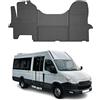 OMAC Tappetini in Gomma Compatibili con Iveco Daily 2006-2014 Tappetini Auto Gomma Nero 3tlg