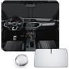 CDEFG [Aggiornamento] CDEFG Compatibile con Audi Q3 F3 2019-2024 Parasole Coperture Parabrezza Ombrellone Anteriore Parabrezza Auto Parasole Accessori