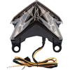 Yctze Fanale posteriore per moto Fanale p Fanale posteriore a LED per motocicletta Fanale posteriore per fanale posteriore per adatto per Z800 2013 2014 (nero) A8i829