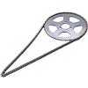 Generic Pignone anteriore universale 25H 68T Catena 25H 136 maglie Installazione semplice Ingranaggio di trasmissione robusto per minimoto a 4 ruote