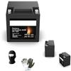 MOTO SPORT MONDO COMPATIBILE CON HARLEY DAVIDSON FLHRXS Road King Special 1868 da anno 2019 al 2020 BATTERIA YIX30L YB30L-B FA134 IN GEL SLA GIÀ CARICA ALL'USO BATTERIE MOTO 30 AMPRE 12 VOLT 166X126X173MM CCA 385