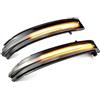 Car Passion Indicatore di direzione Freccia Specchietto laterale LED Compatibile con Nissan Qashqai J11 - Juke - x trail Luce Dinamico Progressivo Fumè Nero Side Marker Dynamic (Nissan)