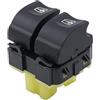 XingPuBhD Pulsantiera Alzavetro Per OPEL Per VIVARO B Per KASTEN/COMBI Combi 254118044R Base Gialla Interruttore Alzacristallo Controllo Finestrino