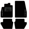 QUEMAR Tappetini Auto compatibili con Ford Puma dal 2019 anche Hybrid/Kit Tappeti Moquette e Gomma su Misura (Set 2 Anteriori + 2 Poster.)/ Ricami e Colori Personalizzati (Bordo Nero, 2 Ricami)