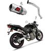 DOMINATOR Terminale di Scarico Marmitta Silenziatore GP compatibile con CB 600F HORNET 1998-2002