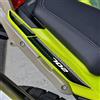 Paraserbatoio.it ADESIVO RESINATO PROTEZIONI MANIGLIE EFFETTO 3D, PER MOTO COMPATIBILE CON BENELLI TRK 702 X (Giallo Fluo e Nero)
